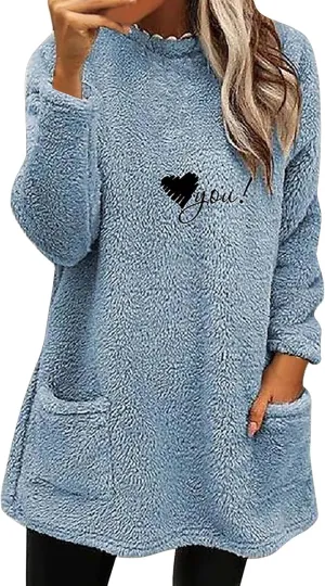 LCMTWX Womens 2023 Winter Fuzzy Fleece Jacket Fleece Thickening Plus Size Coat Jacket Solid Oversized Fuzzy Fleece Fluffy