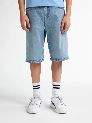 Lenox Loose Fit Denim Shorts Papaya