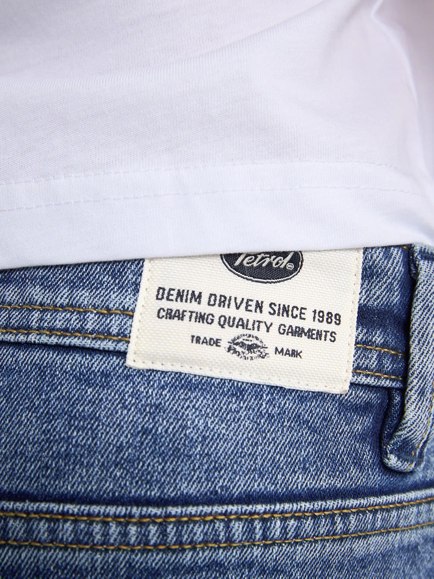 Lenox Loose Fit Denim Shorts Papaya