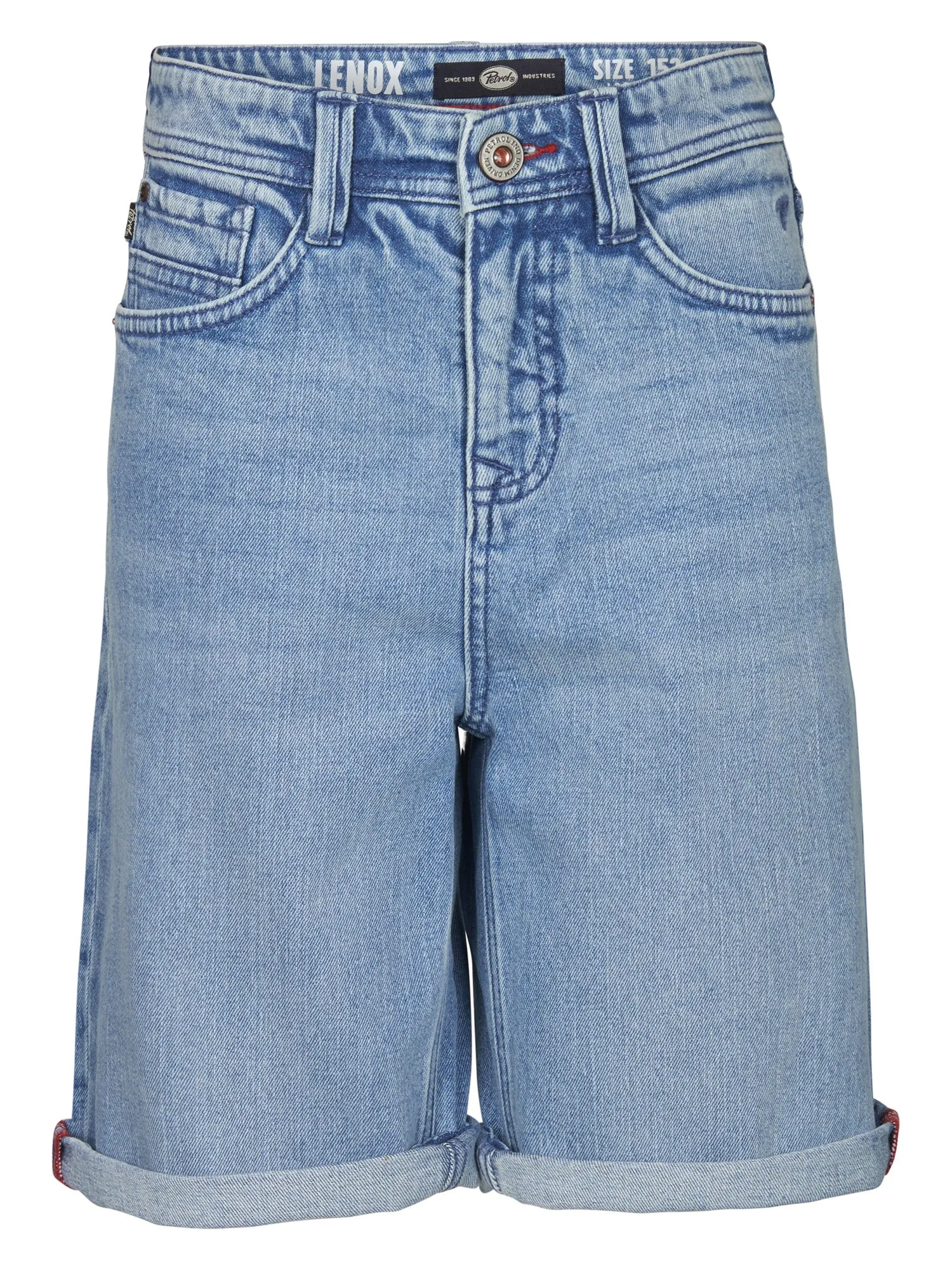 Lenox Loose Fit Denim Shorts Papaya