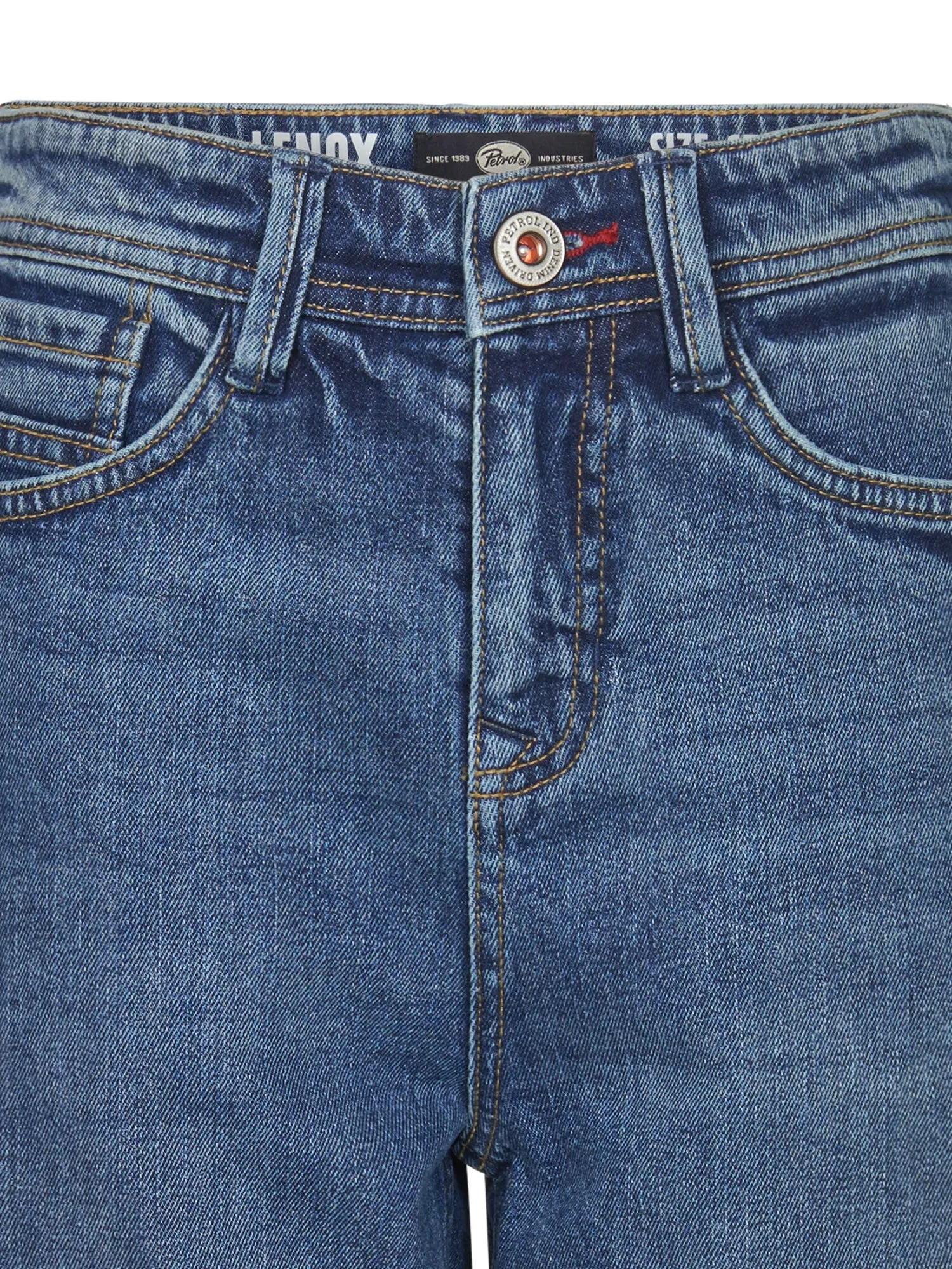 Lenox Loose Fit Denim Shorts Papaya