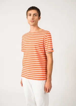 Levant short sleeve striped sailor shirt - regular fit, in light cotton (BASKET/NEIGE)