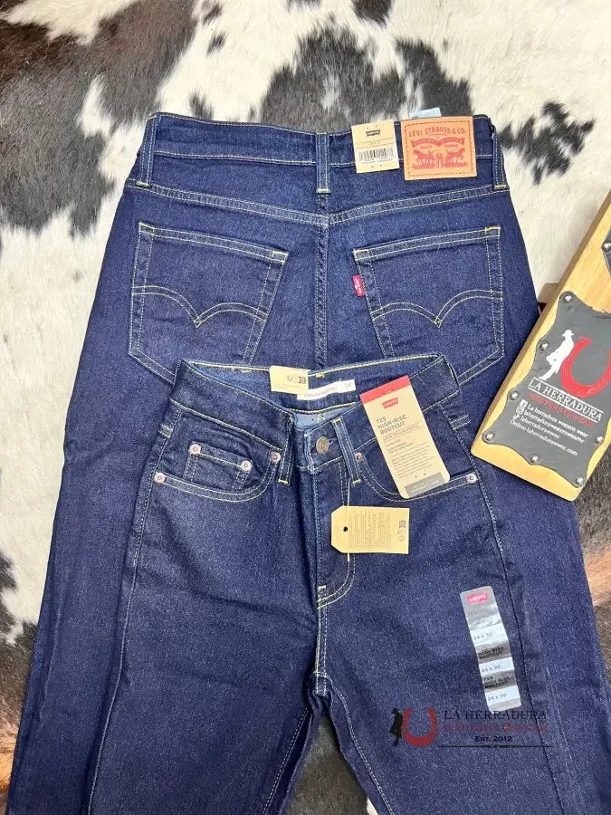 Levi’s 725 Stellar Stretch High-Rise Bootcut- Dark Wash Denim