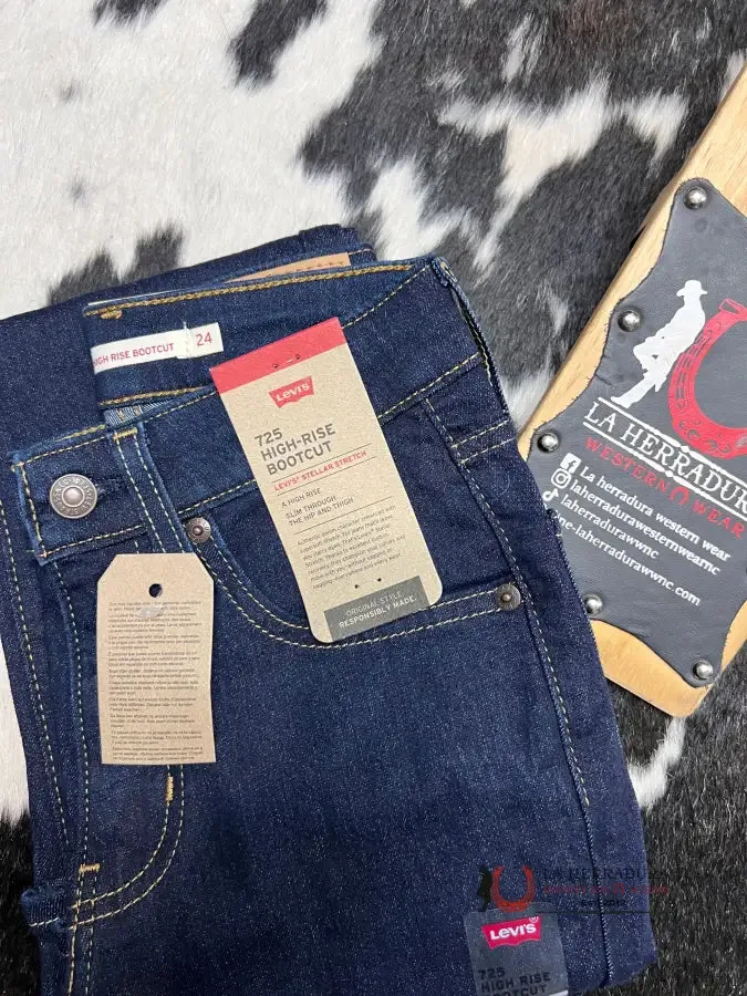 Levi’s 725 Stellar Stretch High-Rise Bootcut- Dark Wash Denim