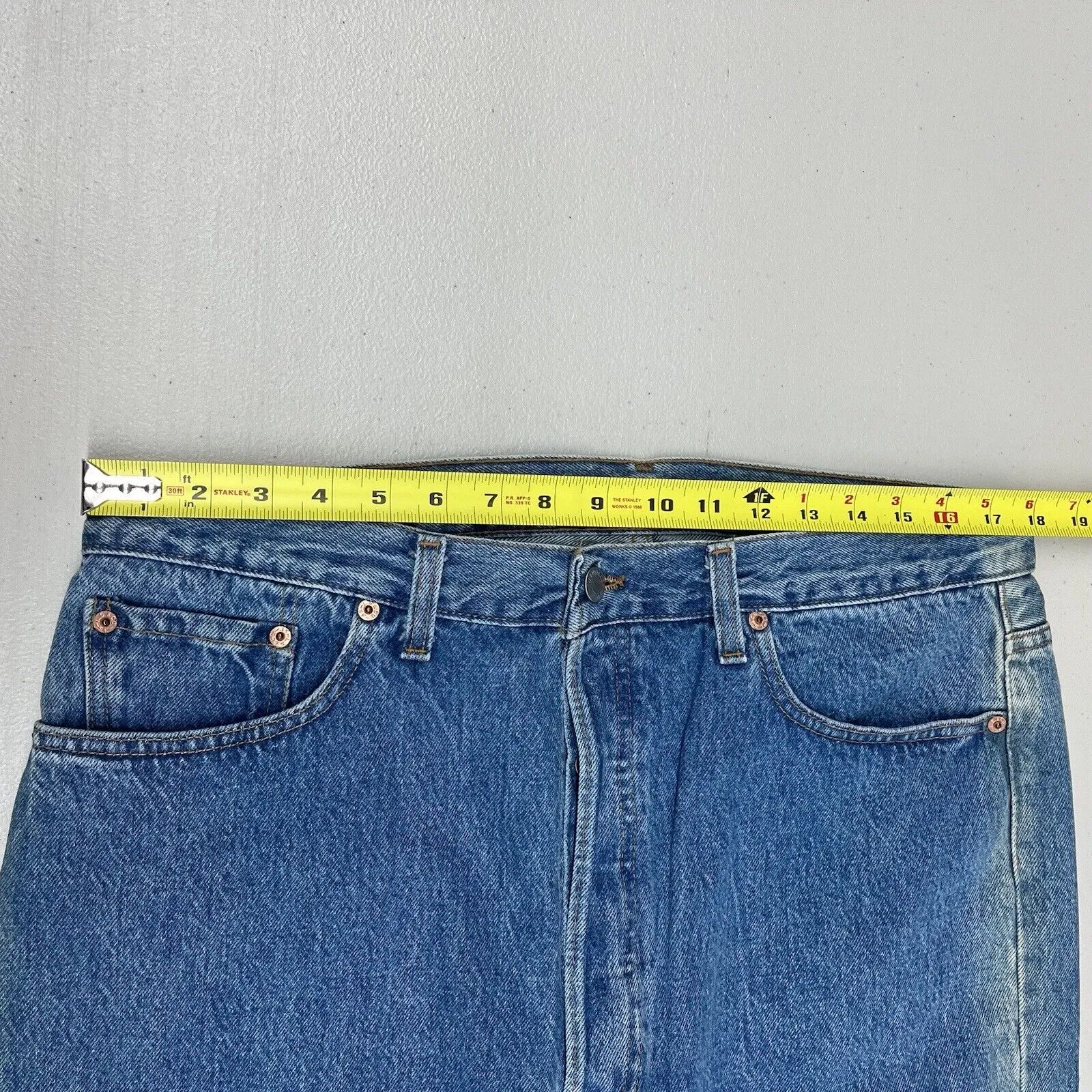 Levi's Men's 501 Original Instant Old Jeans Straight Leg Button Fly 38x34