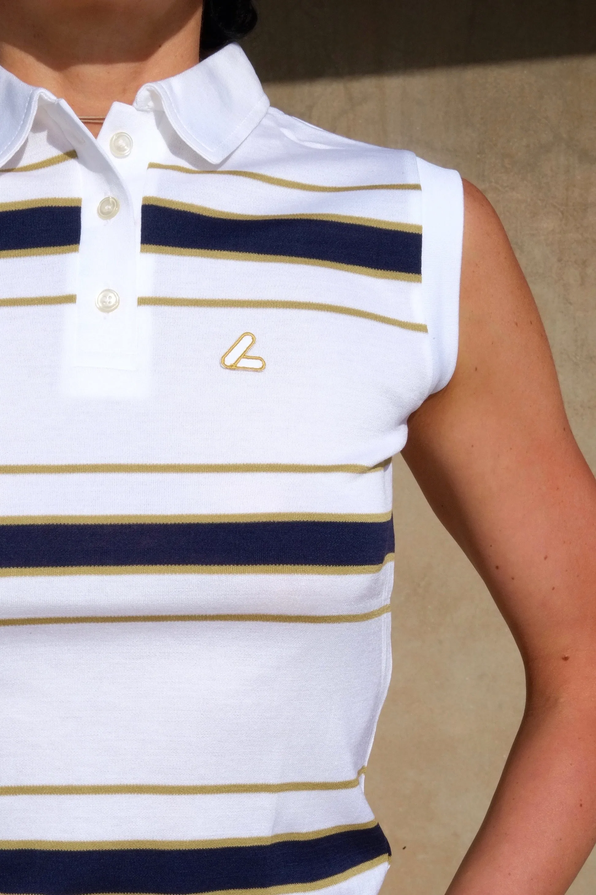 LÖFFLER Denise 80's Sleeveless Polo Shirt