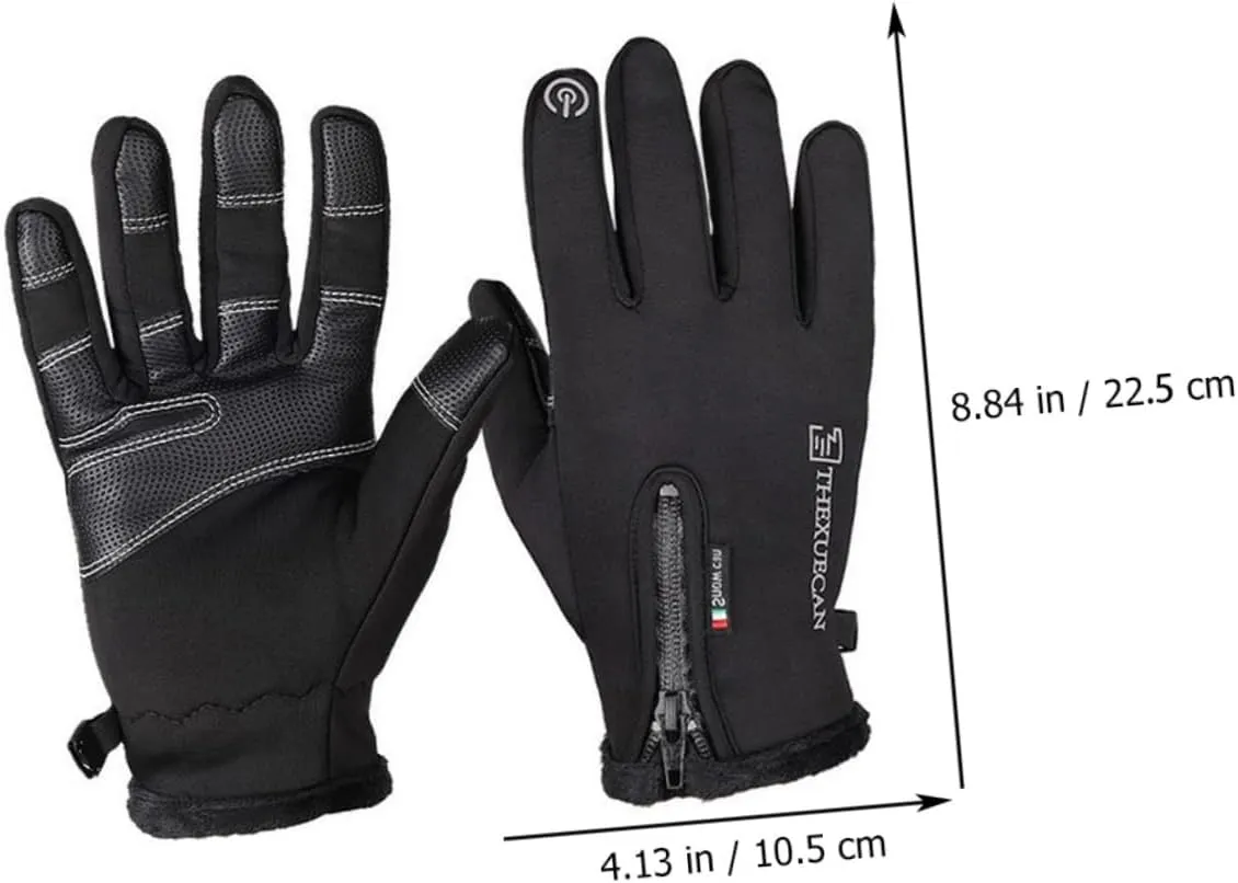 LIFKOME 1 Pair Thermal Touchscreen Gloves Windproof Thermal Gloves Warm Mittens for Men Driving Gloves Phone