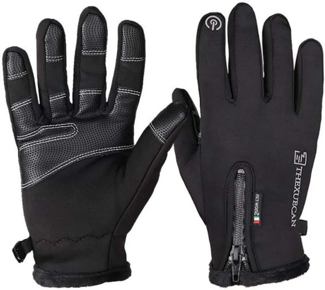 LIFKOME 1 Pair Thermal Touchscreen Gloves Windproof Thermal Gloves Warm Mittens for Men Driving Gloves Phone