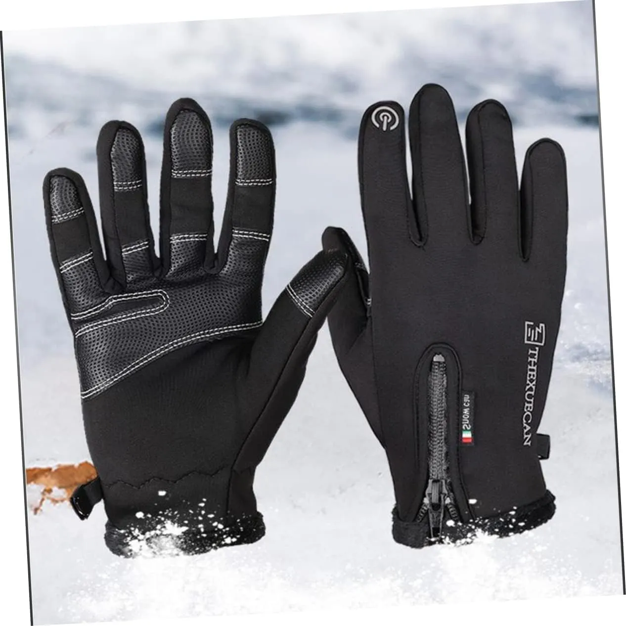 LIFKOME 1 Pair Thermal Touchscreen Gloves Windproof Thermal Gloves Warm Mittens for Men Driving Gloves Phone