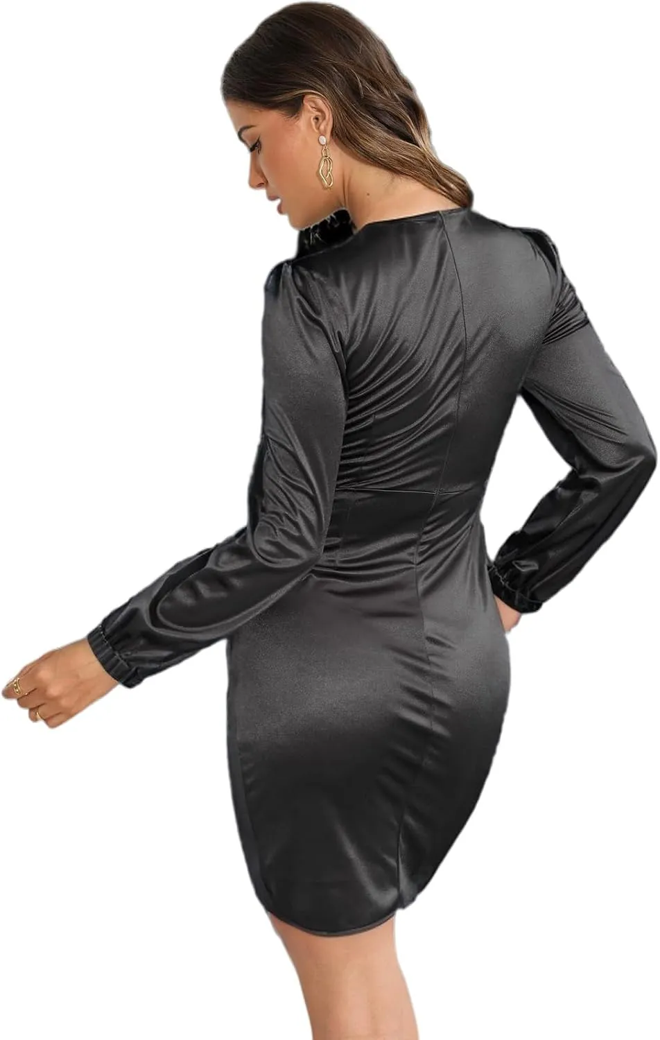LightlyKiss Women's Wedding Guest Dress Twist Front Formal Party Cute Dress Women Front Formal Party Cute Dresses