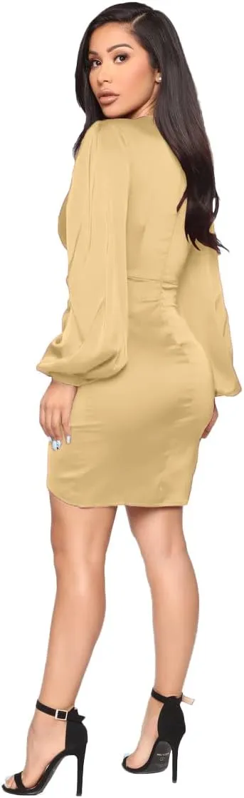 LightlyKiss Women's Wedding Guest Dress Twist Front Formal Party Cute Dress Women Front Formal Party Cute Dresses
