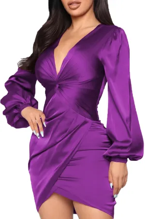 LightlyKiss Women's Wedding Guest Dress Twist Front Formal Party Cute Dress Women Front Formal Party Cute Dresses