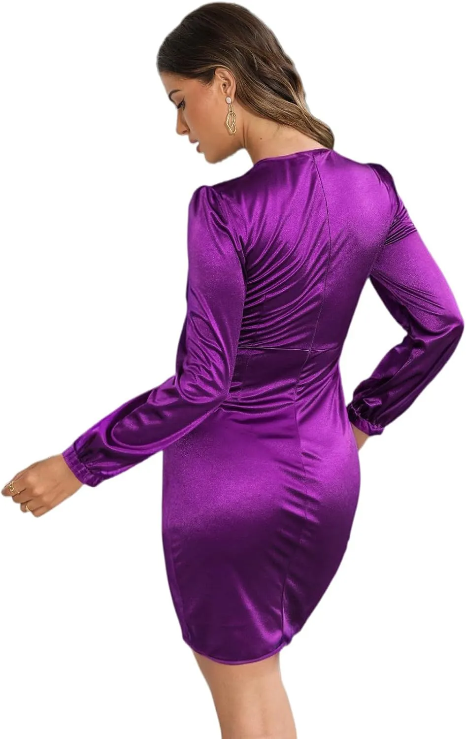 LightlyKiss Women's Wedding Guest Dress Twist Front Formal Party Cute Dress Women Front Formal Party Cute Dresses