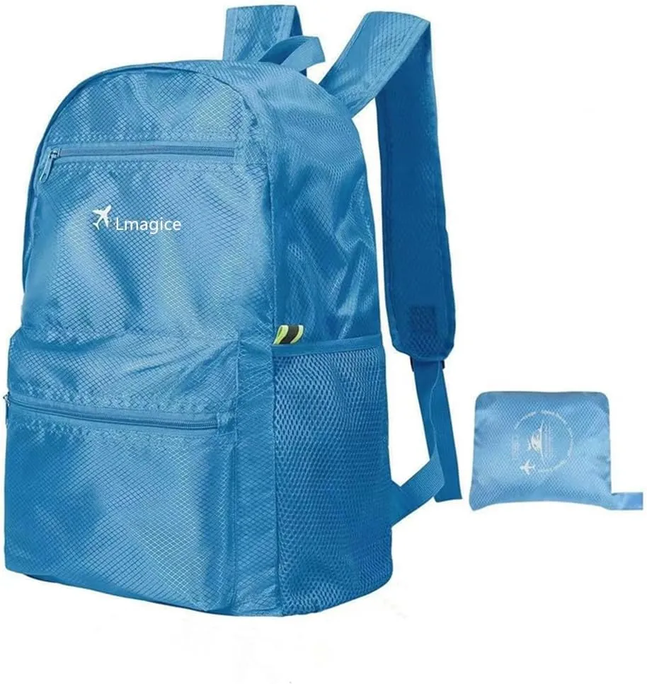 Lightweight foldaLmagic Lightweight Foldable 30L Backpack Outdoor Mountaineering Bag Travel Backpack Blue