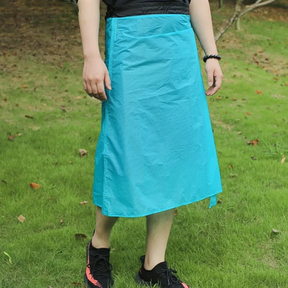 Lightweight Rain Skirt, Waterproof Lightweight Kilt, Raincoat Packable Windbreak Kilt Skirt for Riding Camping Hiking