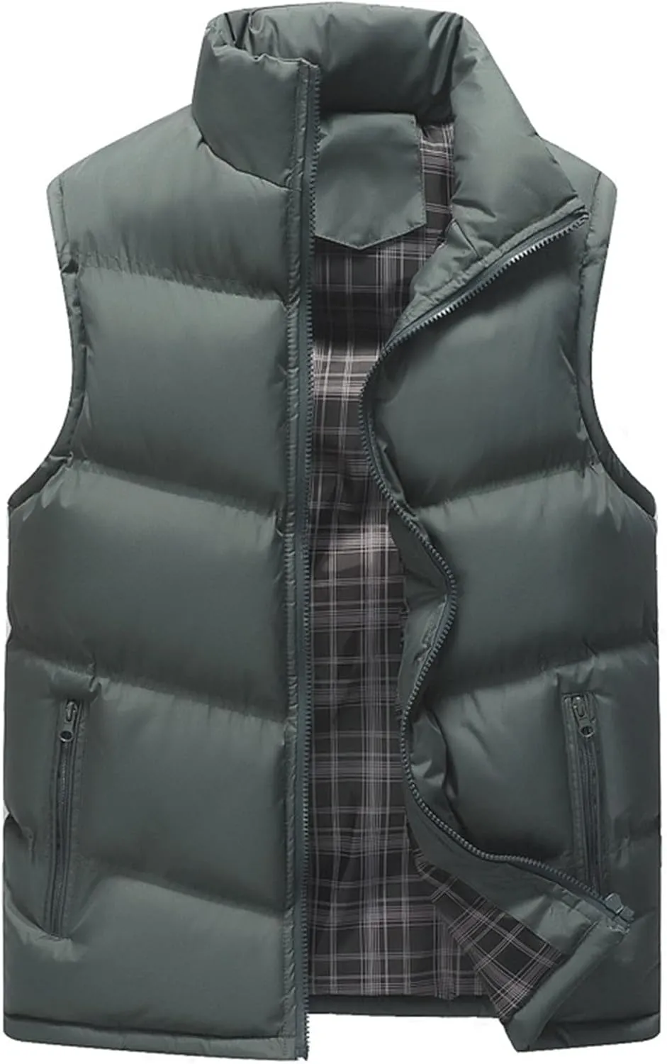 Lightweight Windproof Jacket Men Mens Casual Puffer Vest Water-Resistant Jacket Windproof Outerwear Sportswear