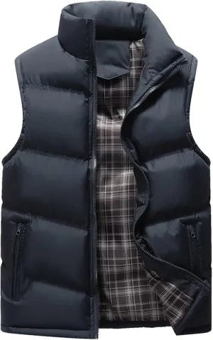 Lightweight Windproof Jacket Men Mens Casual Puffer Vest Water-Resistant Jacket Windproof Outerwear Sportswear