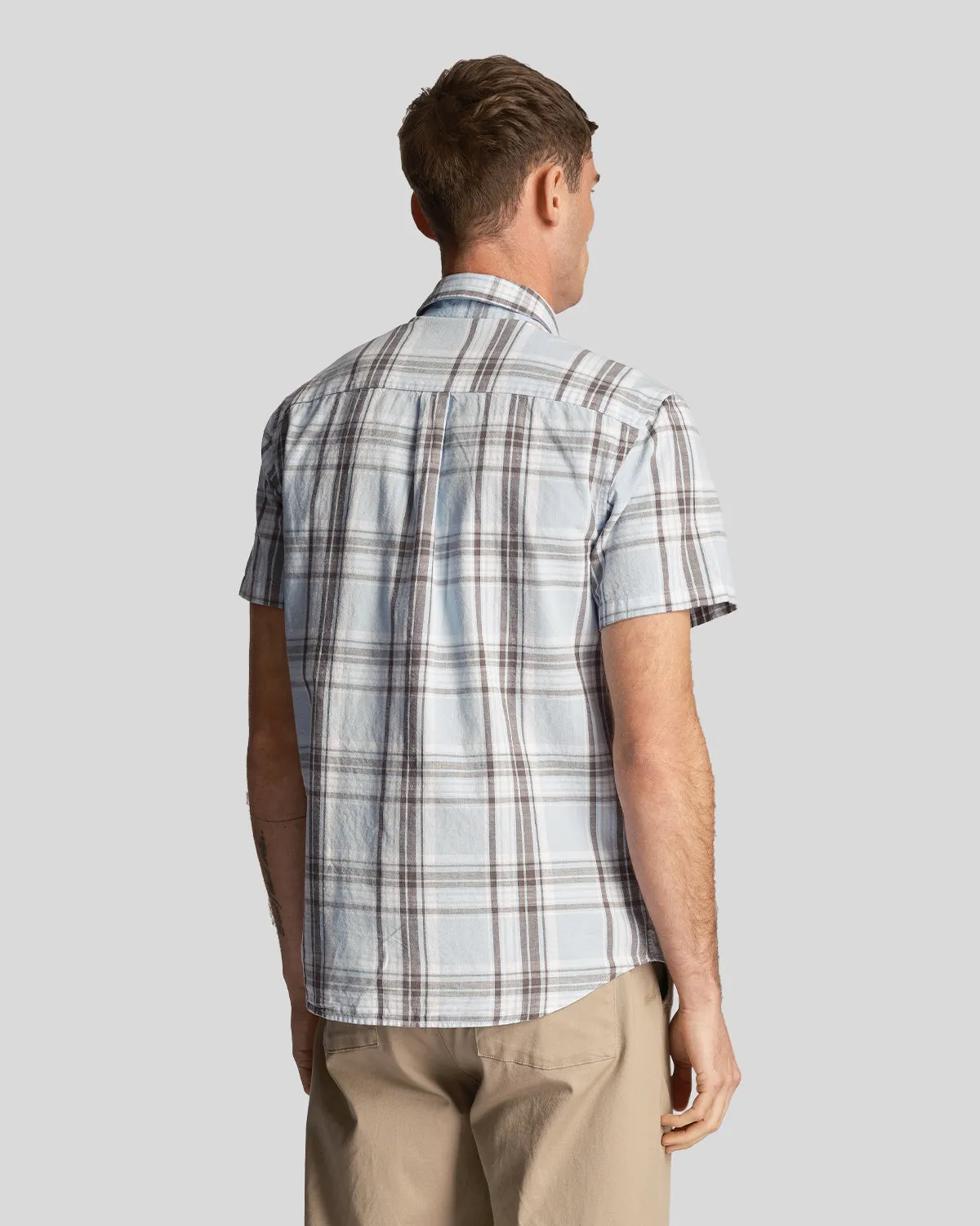 Linen Check Short Sleeve Shirt