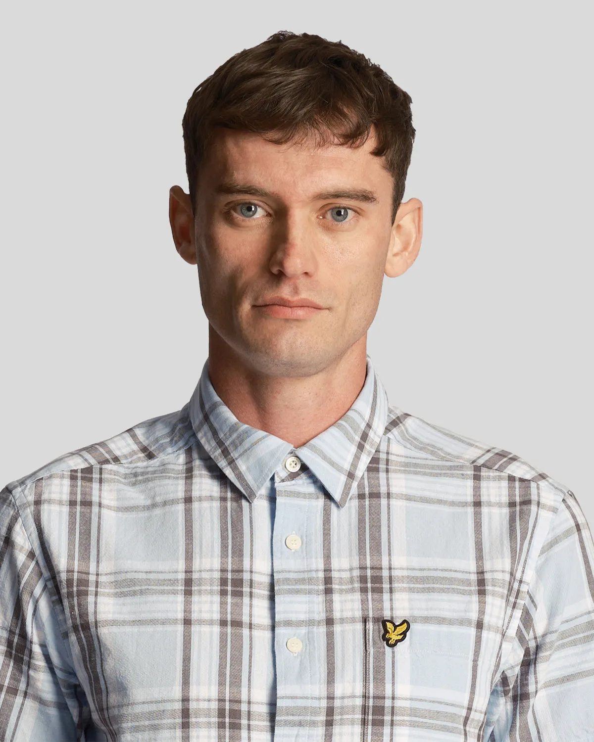 Linen Check Short Sleeve Shirt