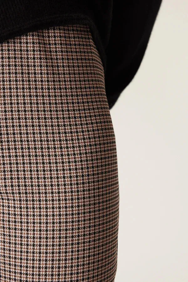 LIV MINI CHECK PANT | Brown Check