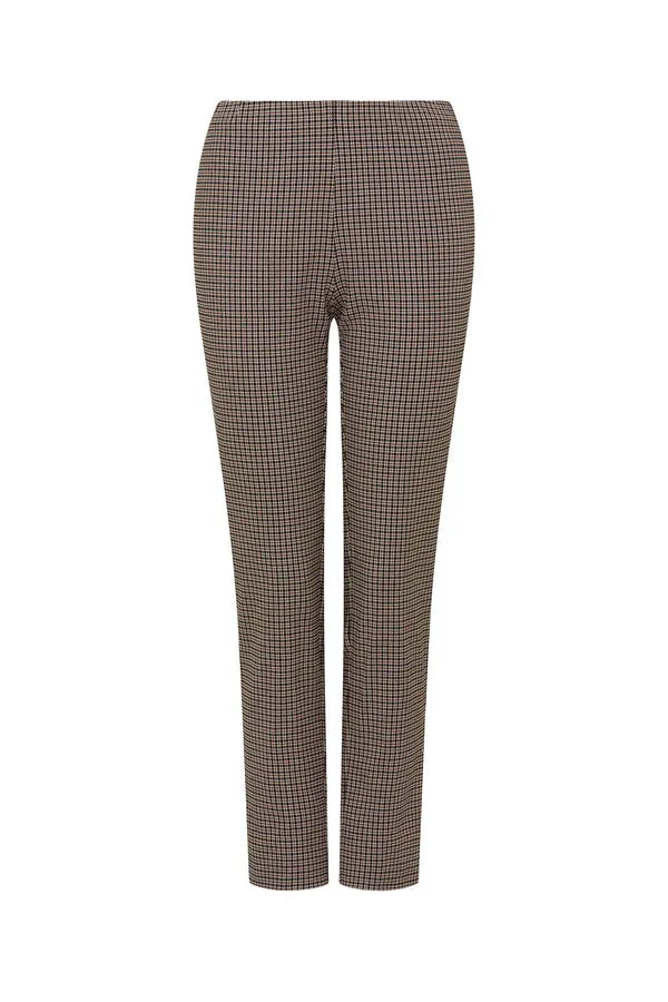 LIV MINI CHECK PANT | Brown Check