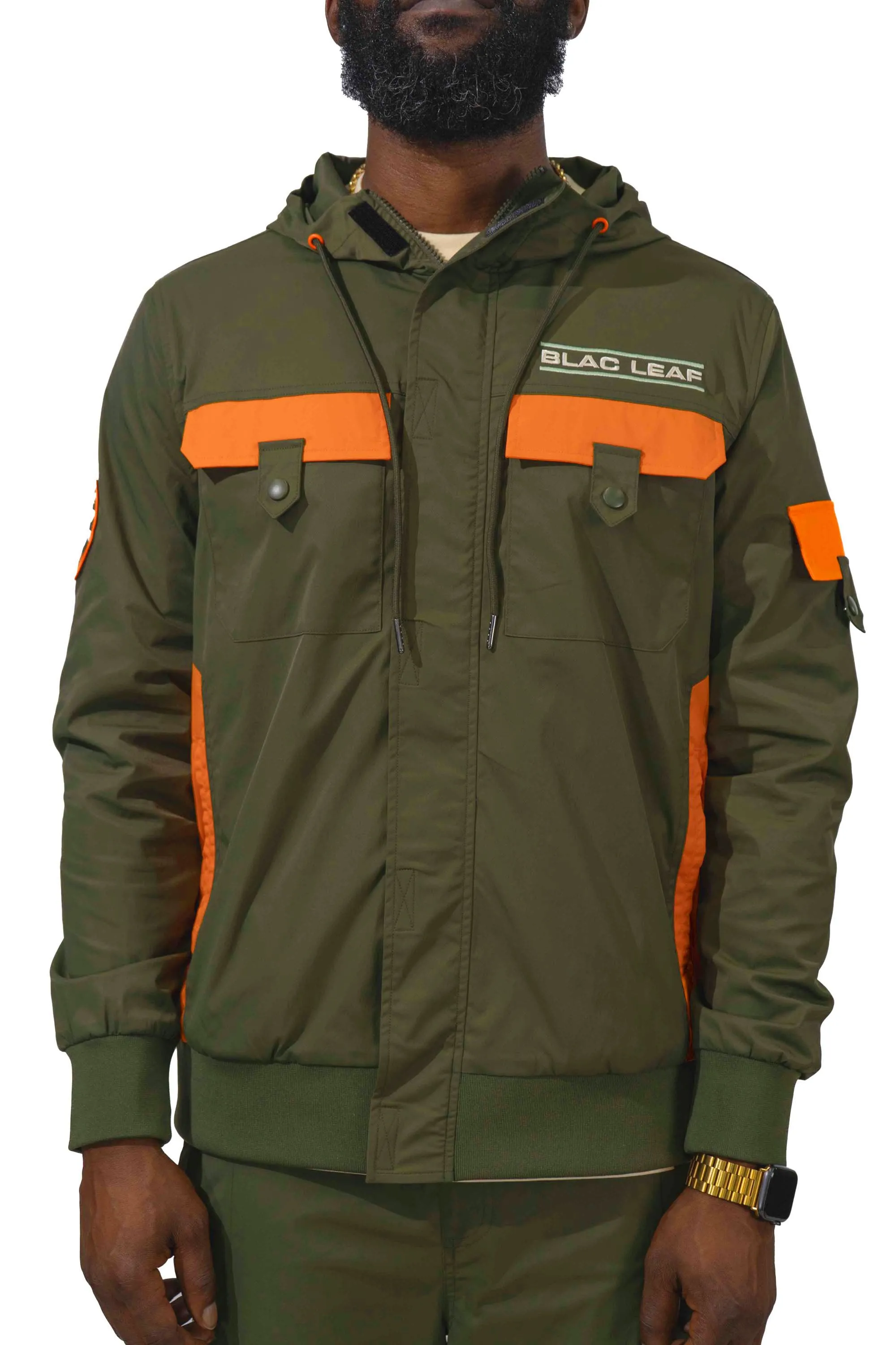Live With Purpose Nylon Full Zip Hoodie Jacket