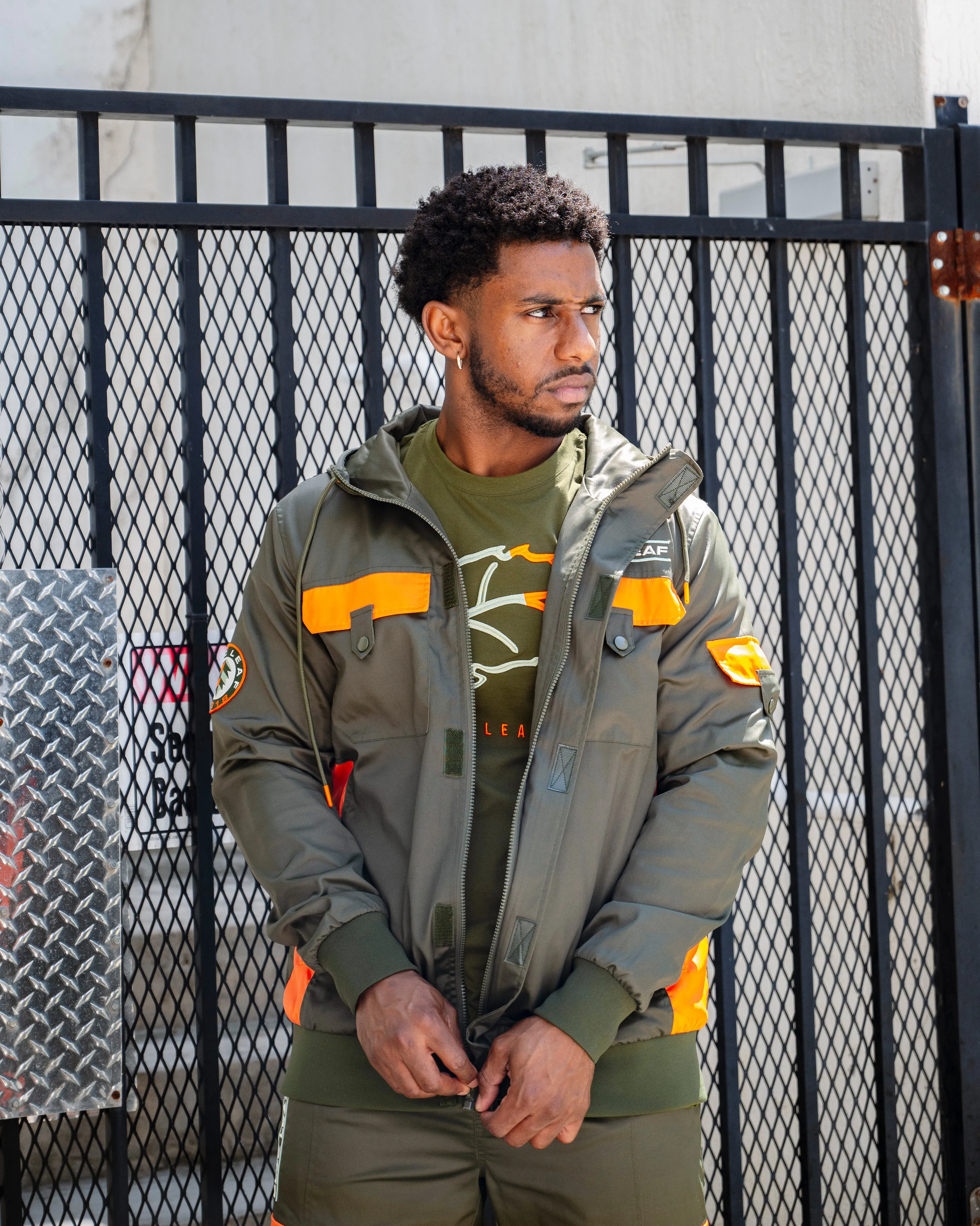 Live With Purpose Nylon Full Zip Hoodie Jacket