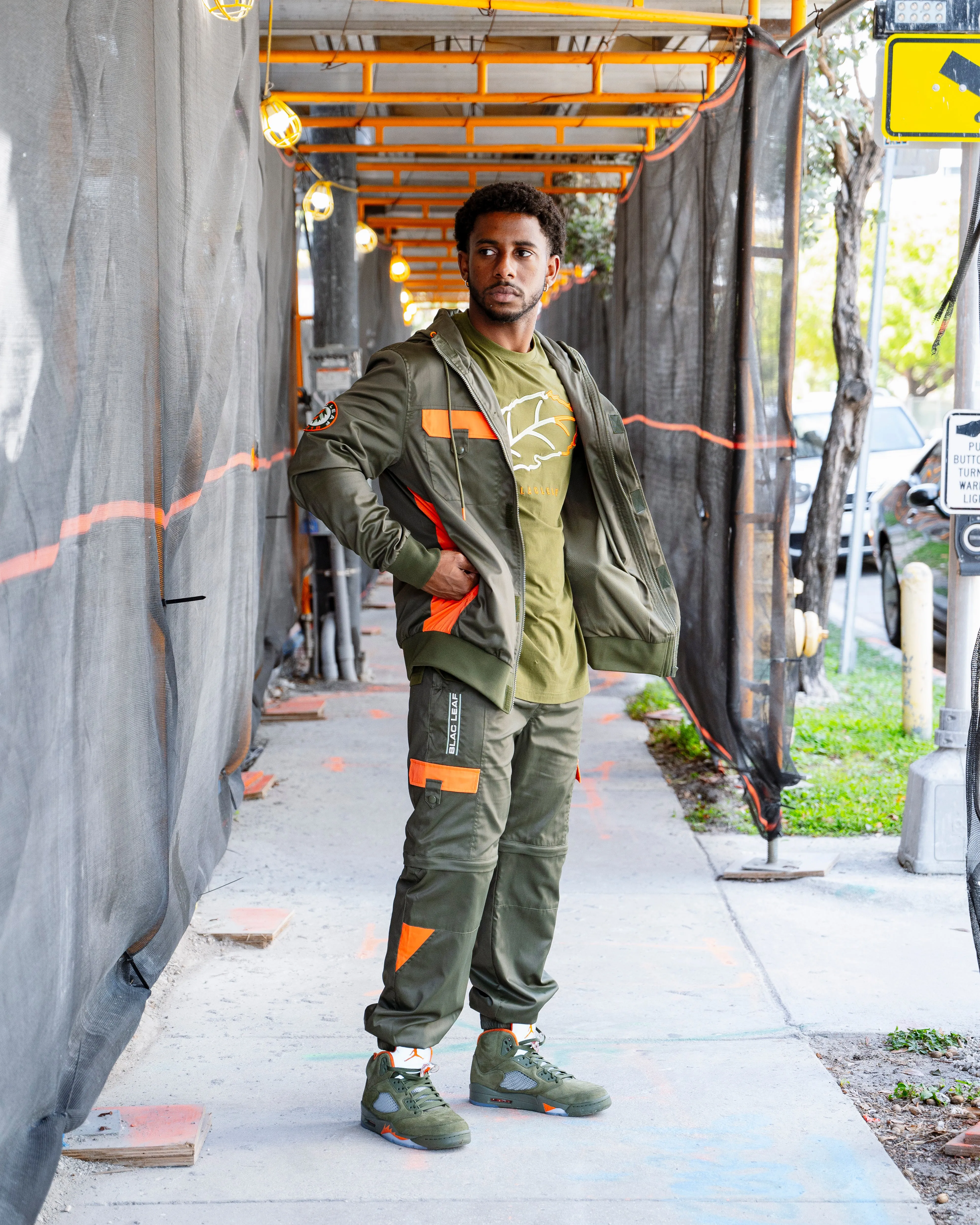 Live With Purpose Nylon Full Zip Hoodie Jacket
