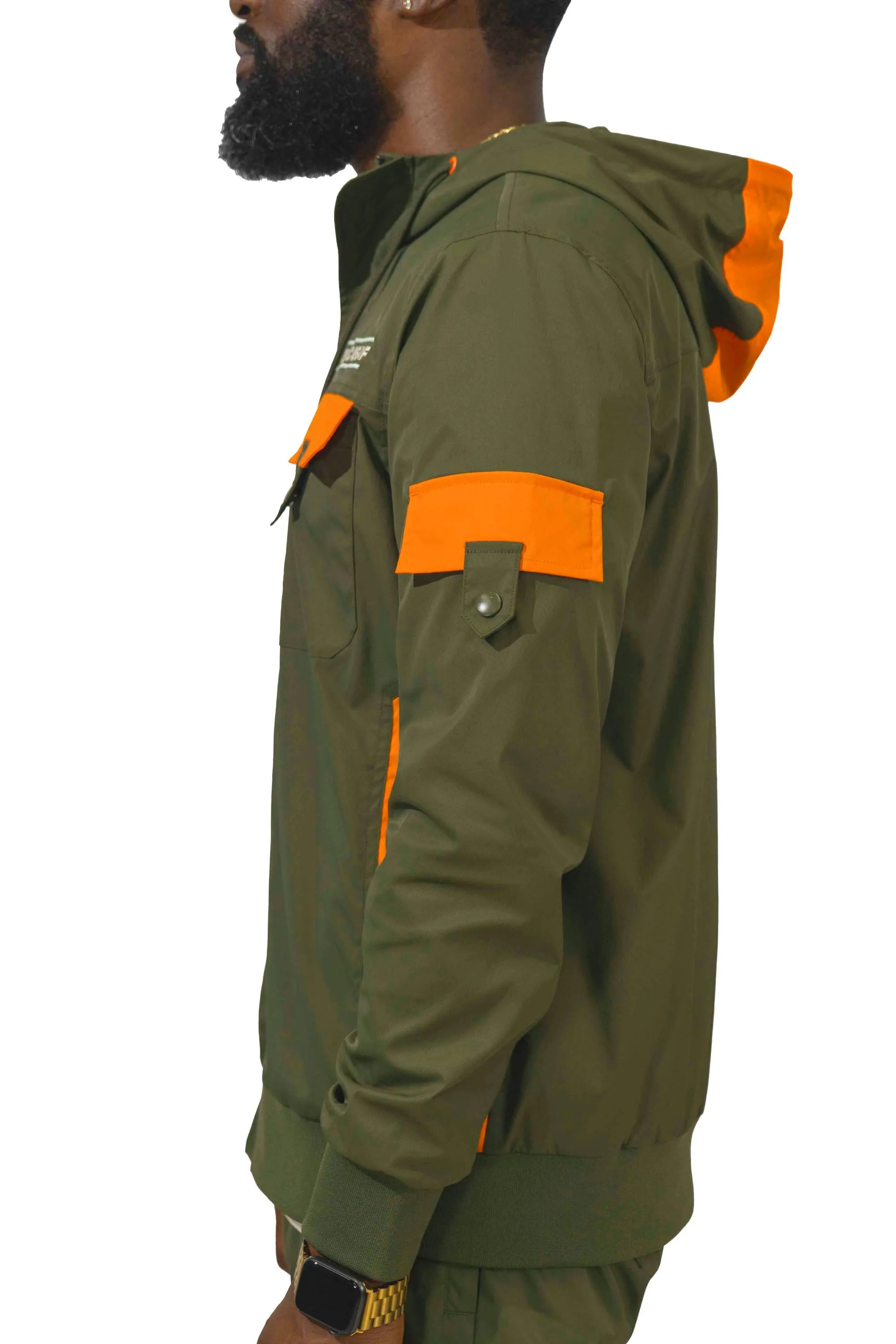 Live With Purpose Nylon Full Zip Hoodie Jacket