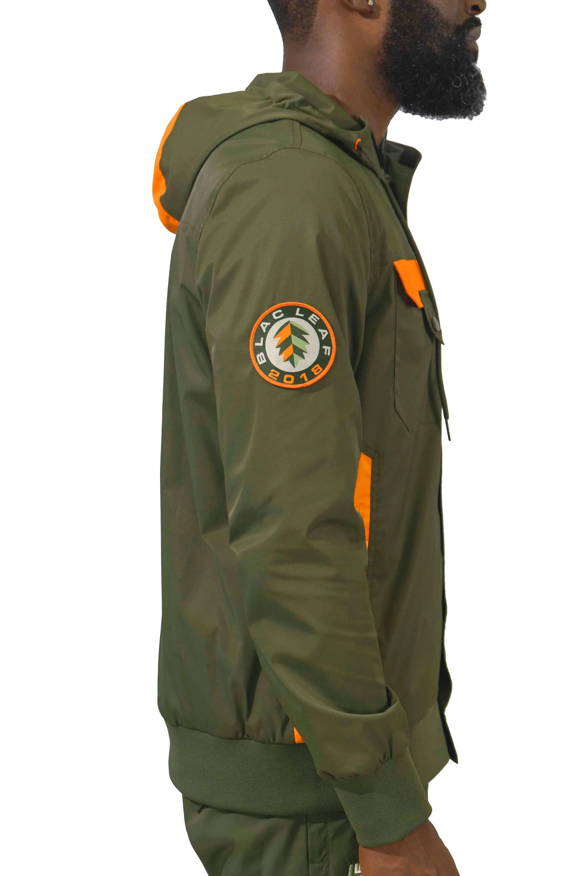 Live With Purpose Nylon Full Zip Hoodie Jacket