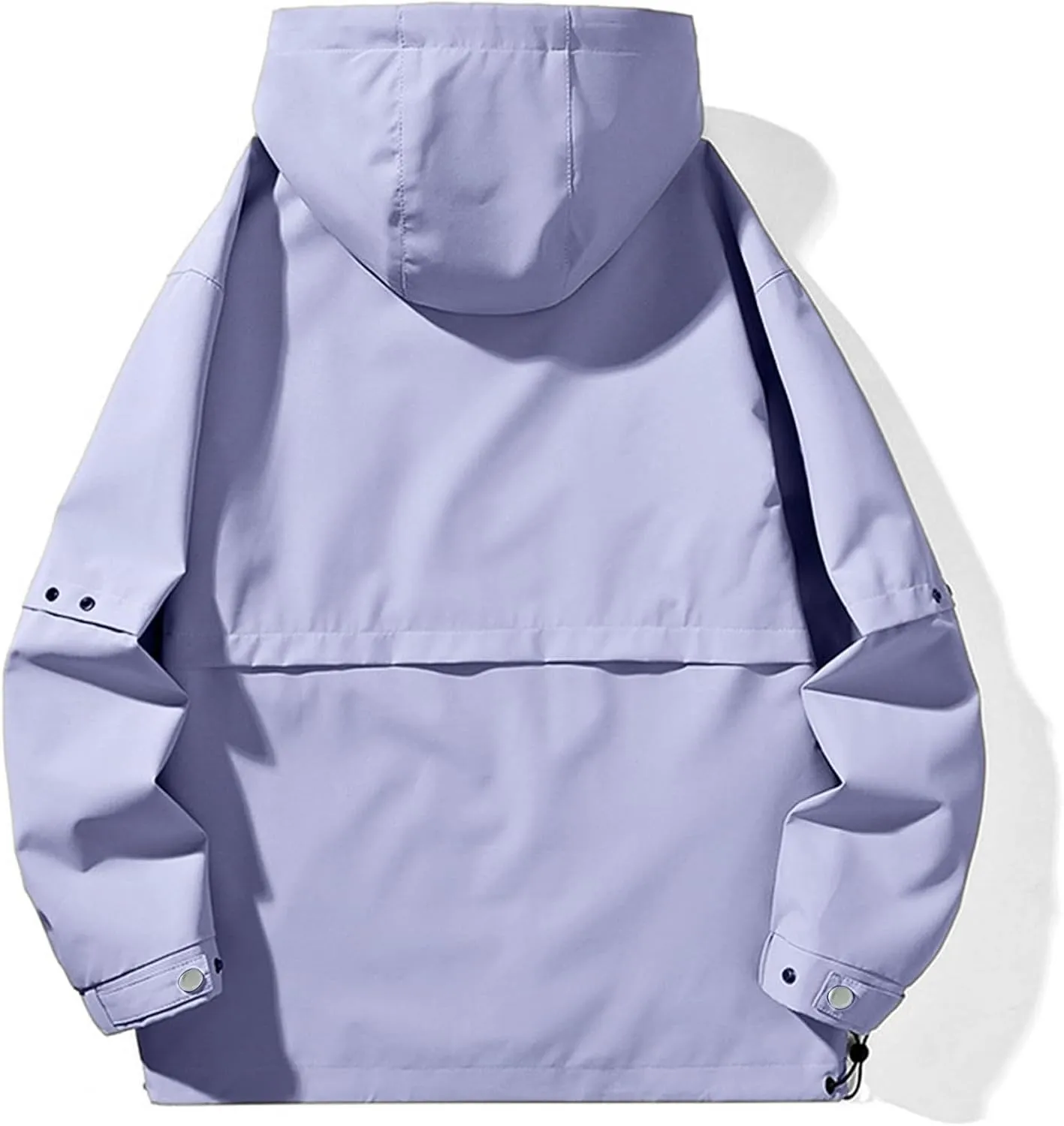 Lmdudan 2024 Winter Windbreaker Jacket Women's Hoodie Rain Jacket Outdoor Hiking Lightweight Softshell Raincoat with Pockets