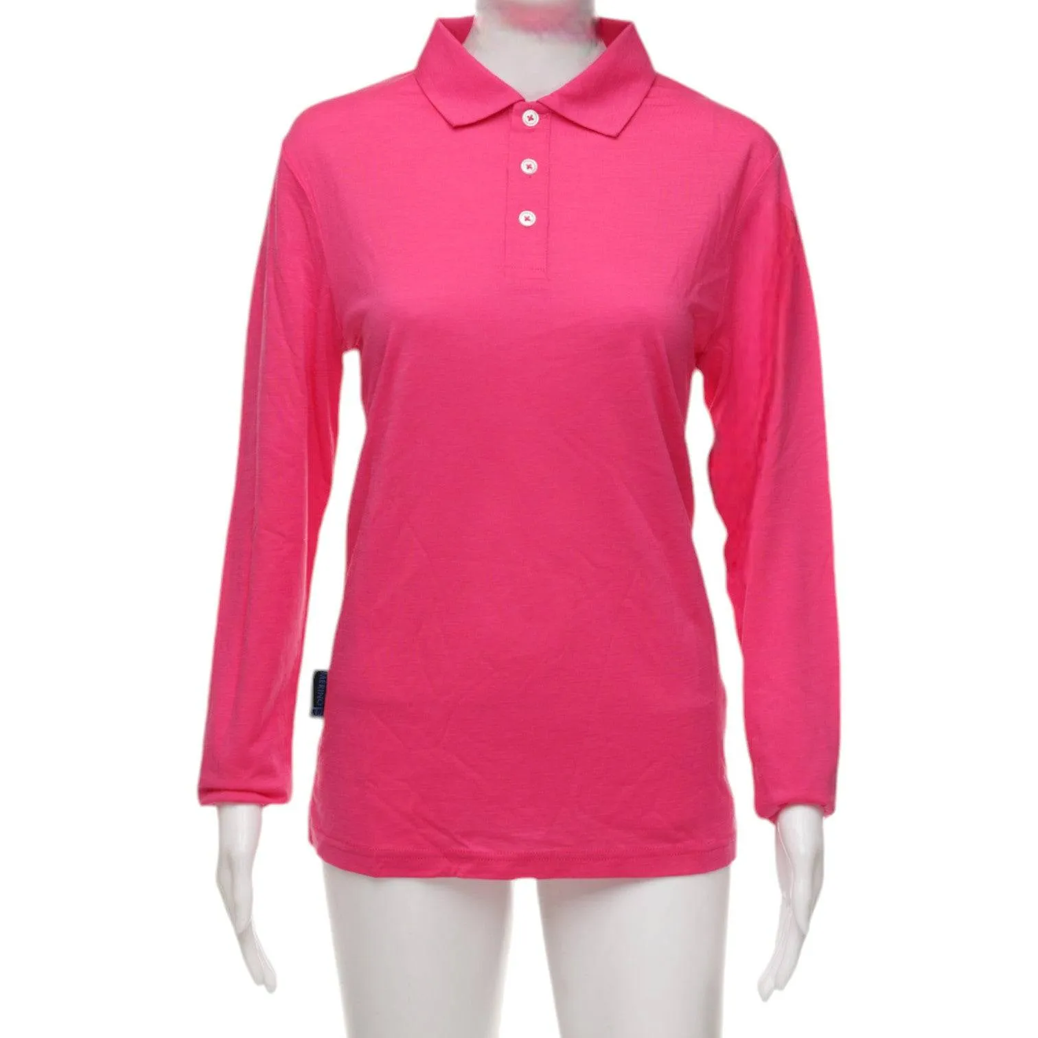 Long Sleeve Polo Shirt - Pink - Unisex