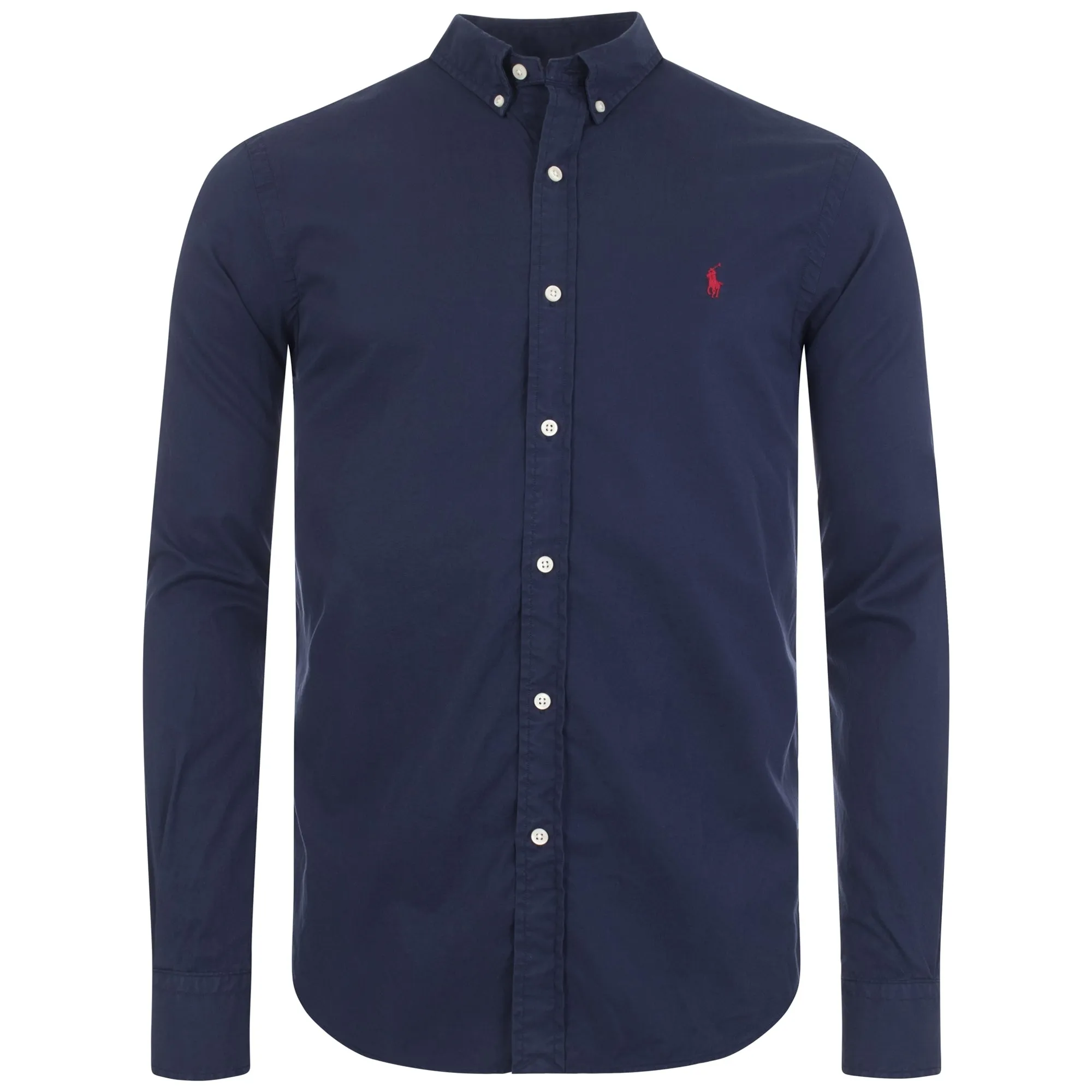 Long Sleeve Slim Fit Twill Cotton Shirt