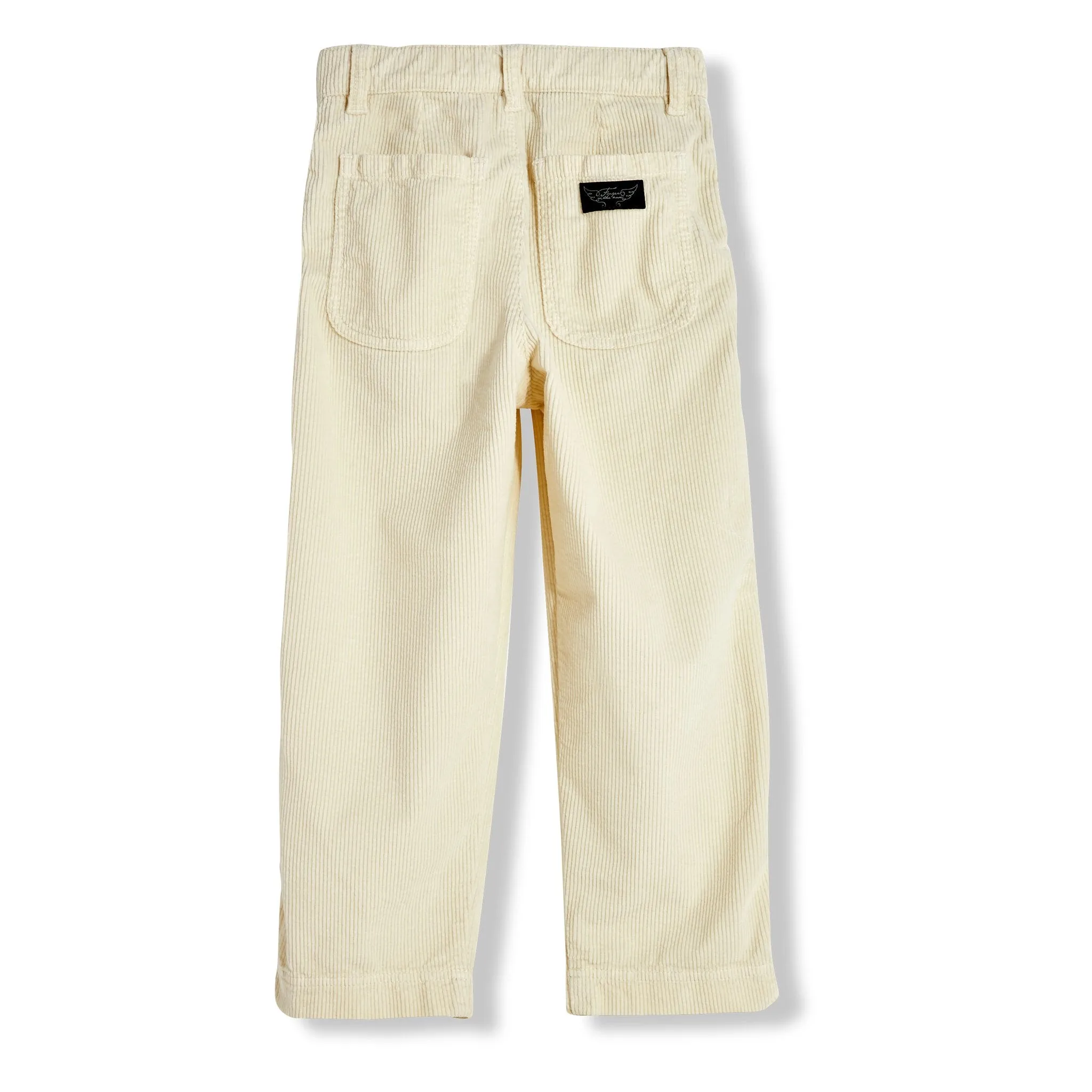 Lucy Off White Cord - Loose Fit Cropped Jeans
