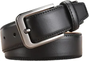 Luxury Men Cowhide Belt Vintage Genuine Leather Waist Belt Buckle Leather Strap Belt