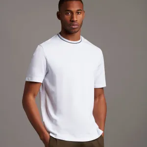 Lyle & Scott Casuals Tipped T-Shirt in White