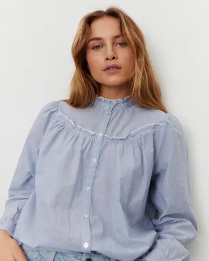 MAALISW SHIRT - Blue striped