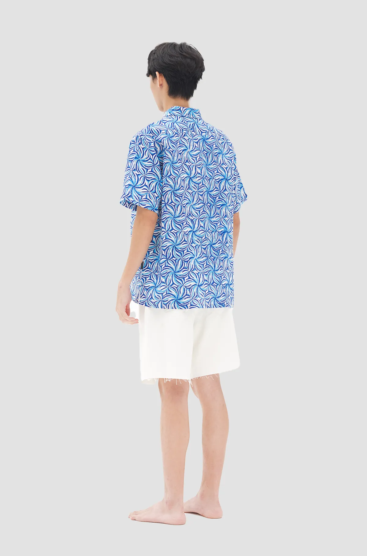 Maharaja Linen Syandana - Aquamarine