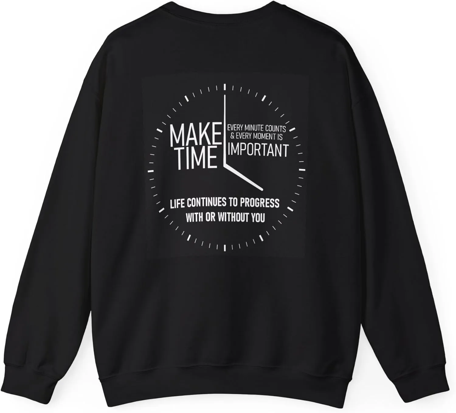 Make Time Statement Unisex Heavy Blend Crewneck Sweatshirt