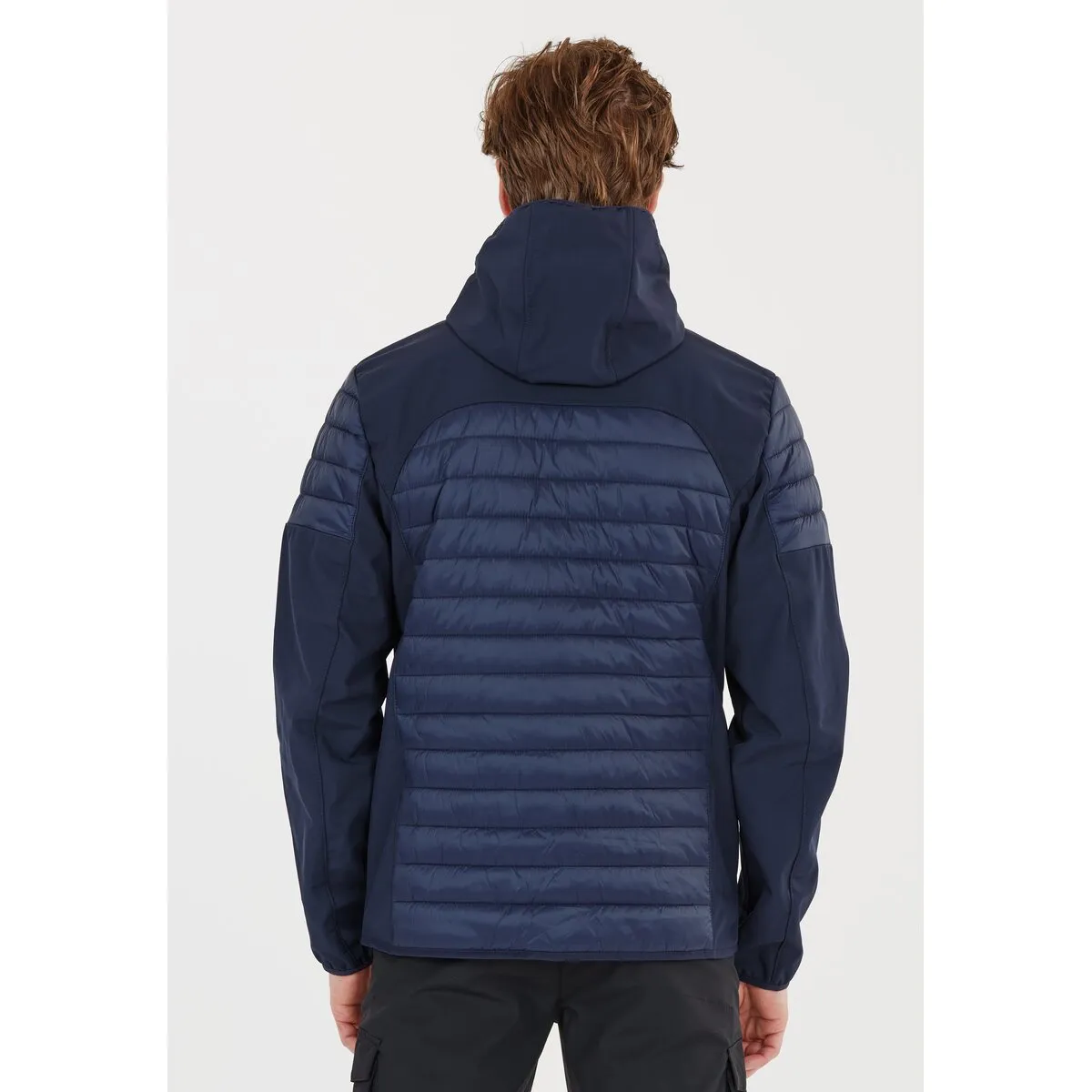 Man Jacket fix hood hybrid