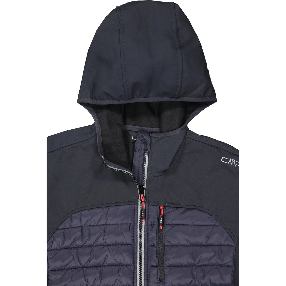 Man Jacket fix hood hybrid