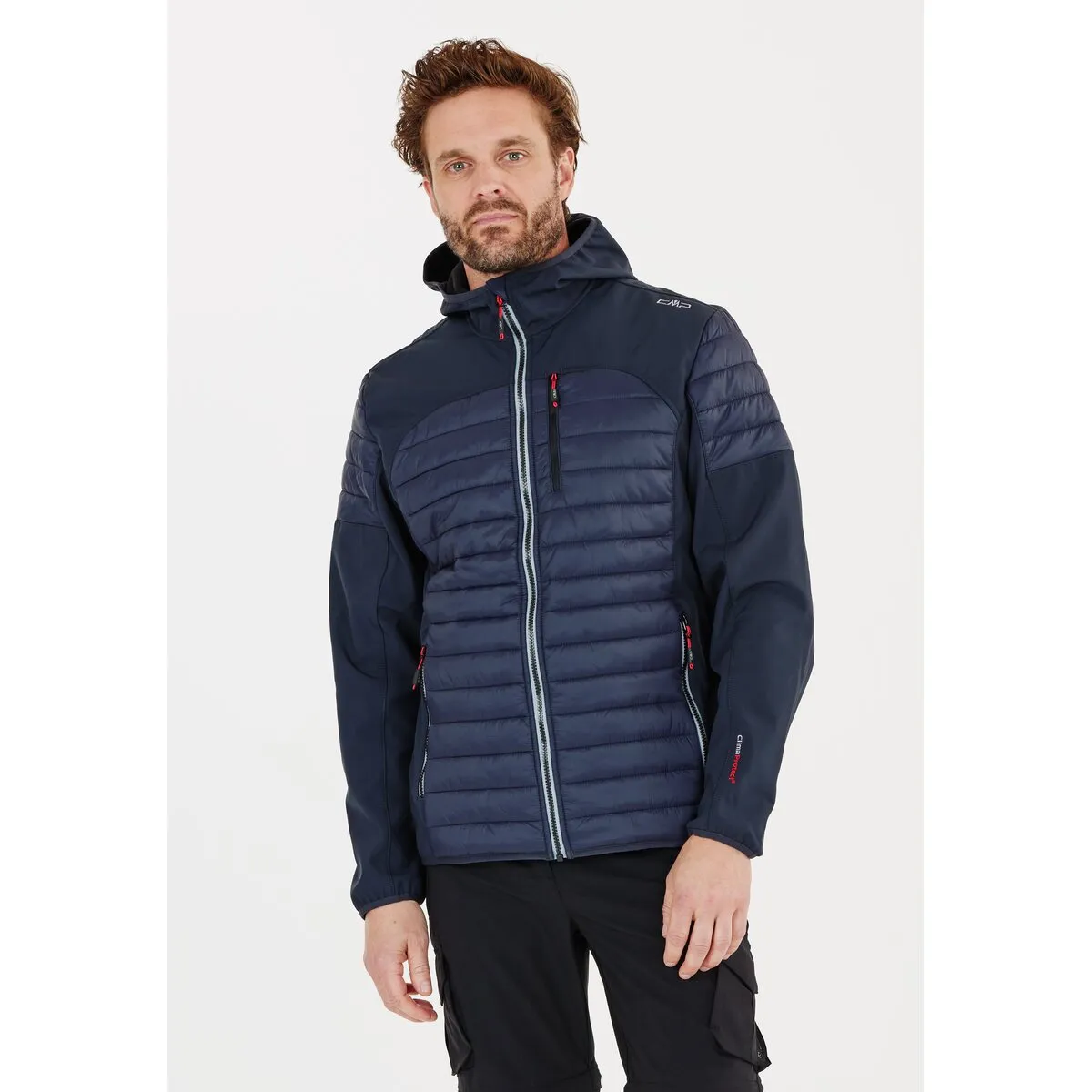 Man Jacket fix hood hybrid