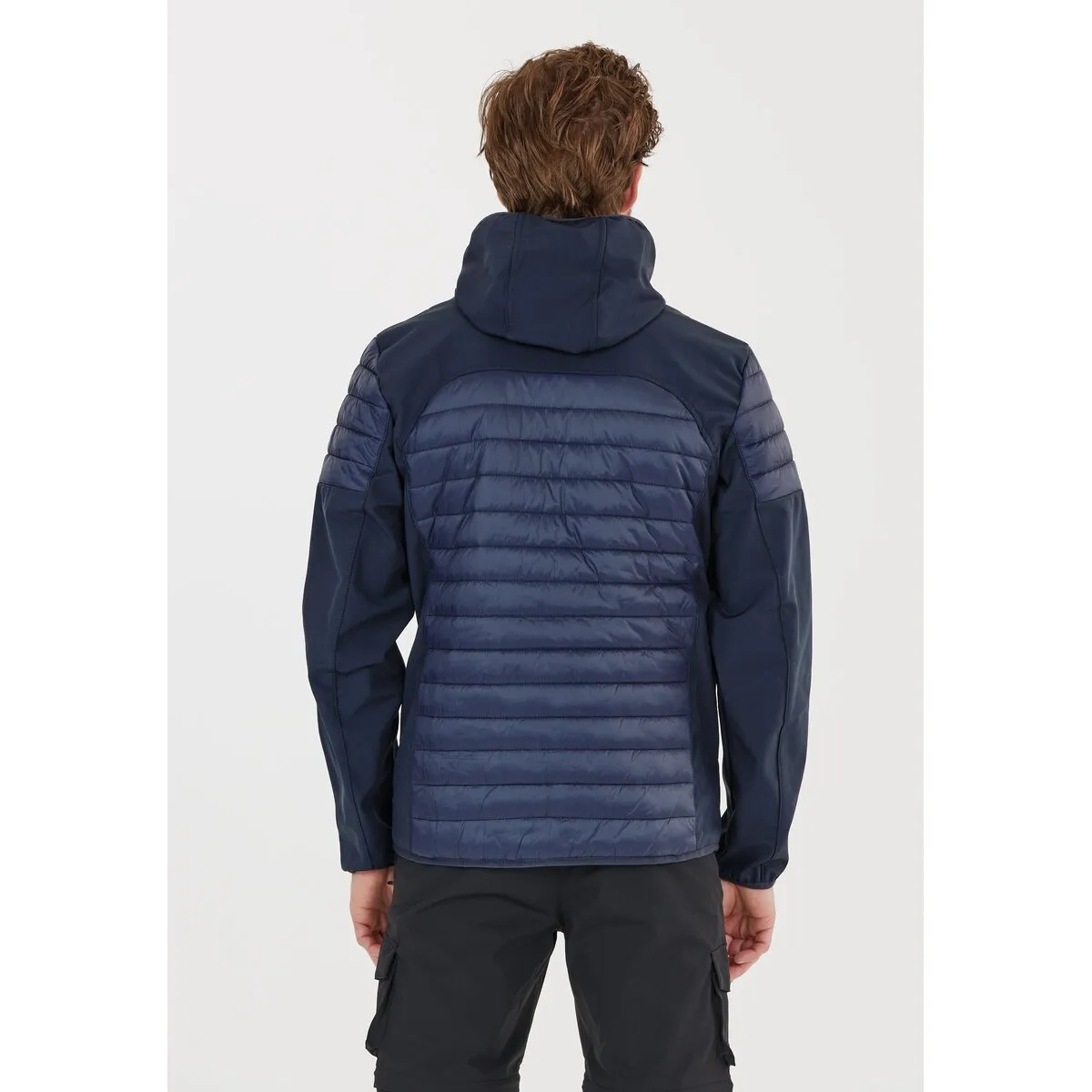 Man Jacket fix hood hybrid
