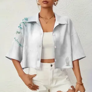 Marielle - Elegant 3D Printed Summer Shirt for Women