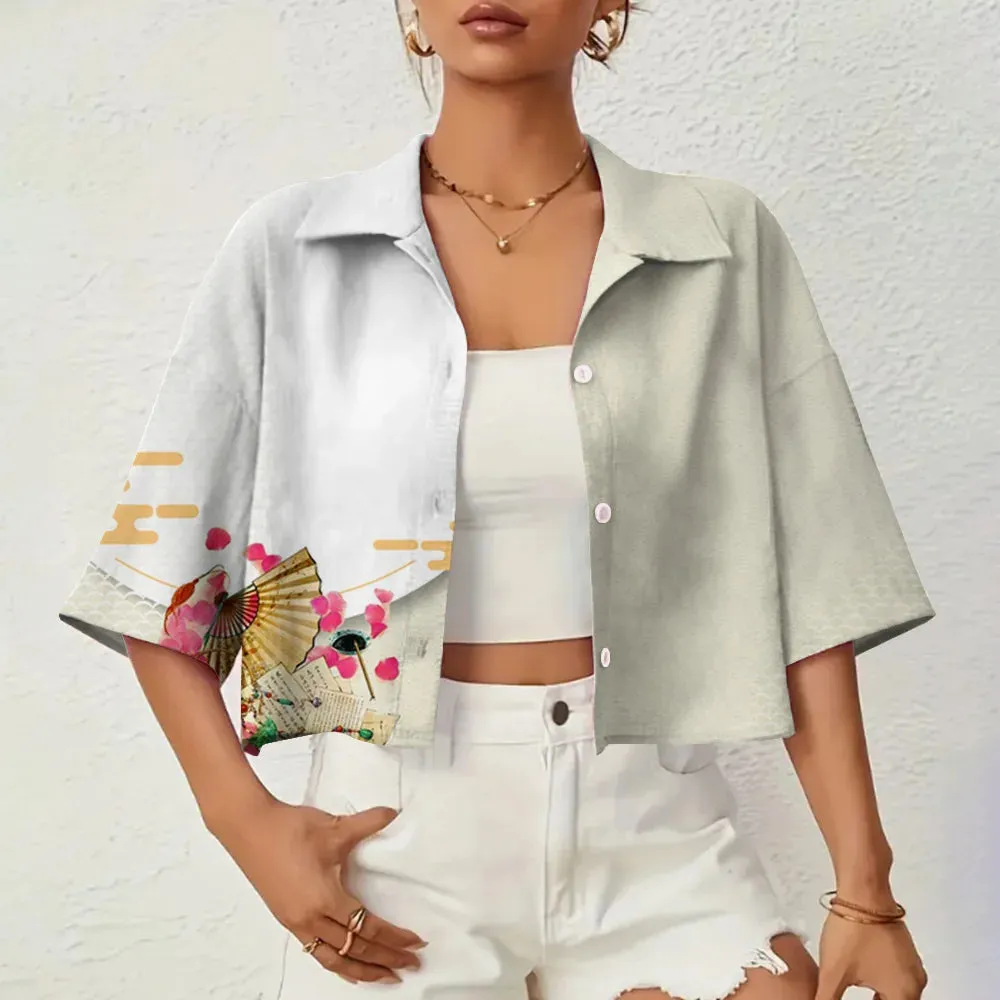 Marielle - Elegant 3D Printed Summer Shirt for Women