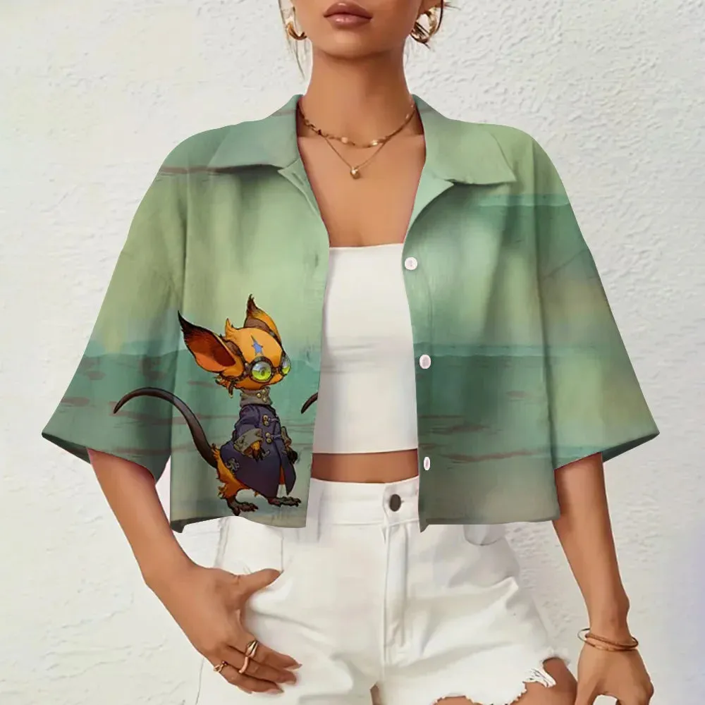 Marielle - Elegant 3D Printed Summer Shirt for Women