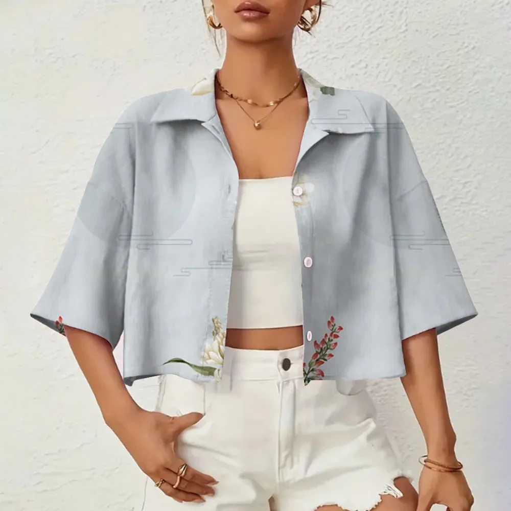 Marielle - Elegant 3D Printed Summer Shirt for Women