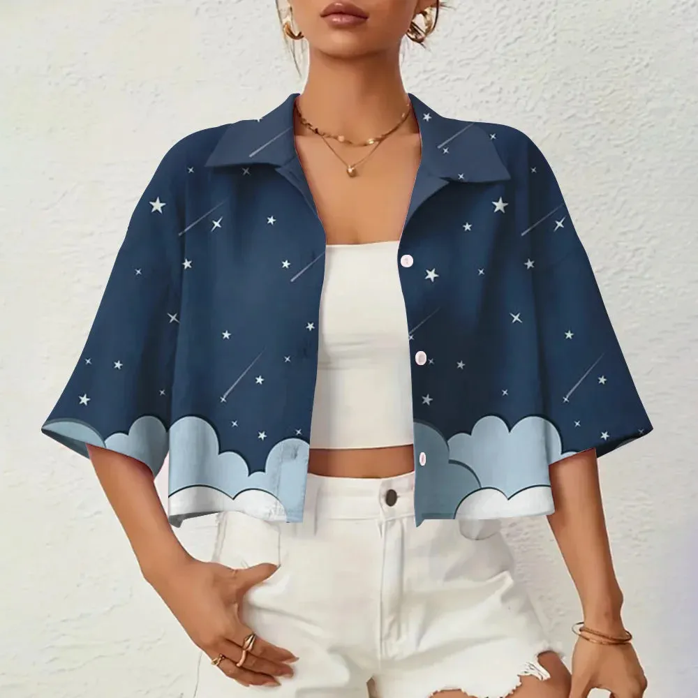 Marielle - Elegant 3D Printed Summer Shirt for Women