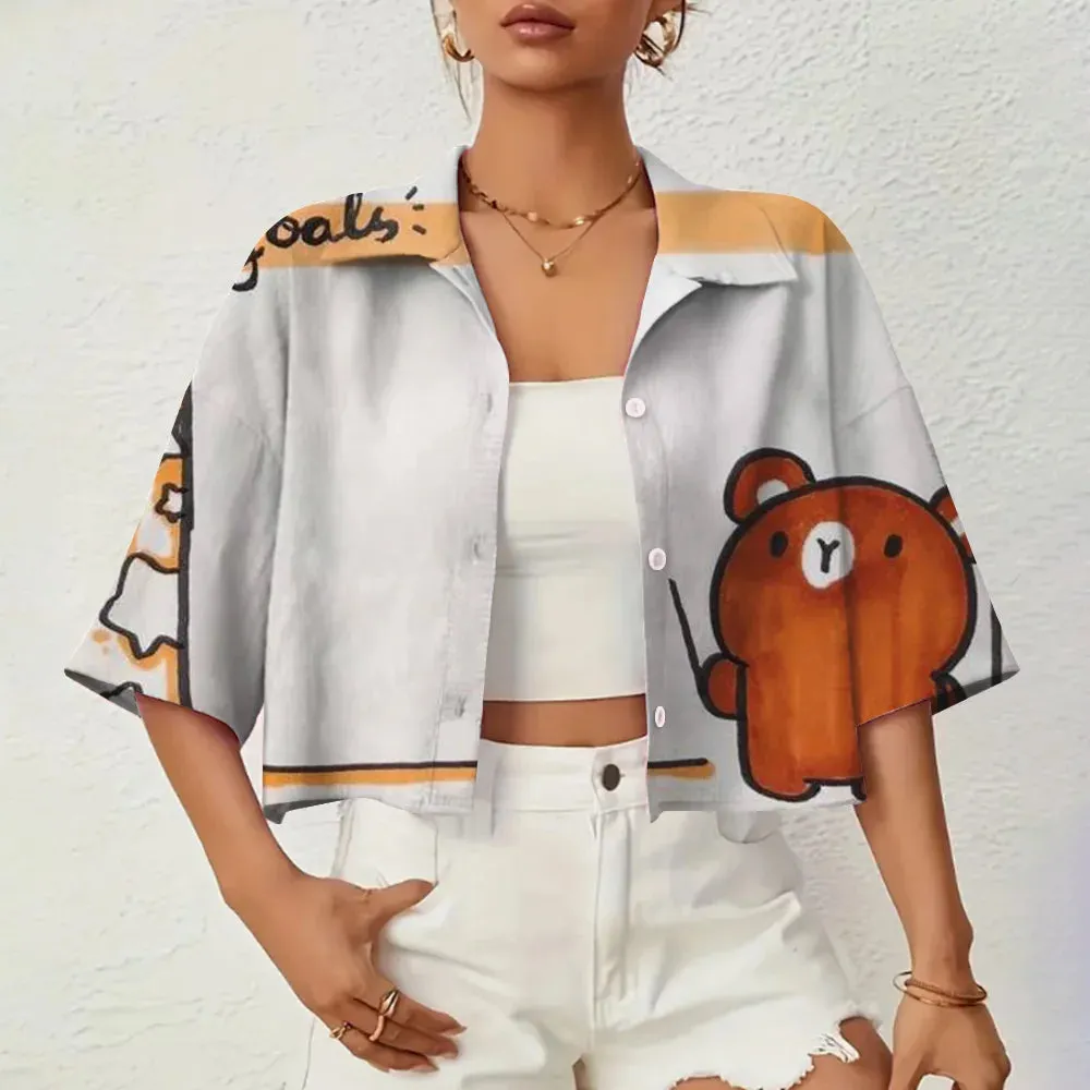 Marielle - Elegant 3D Printed Summer Shirt for Women