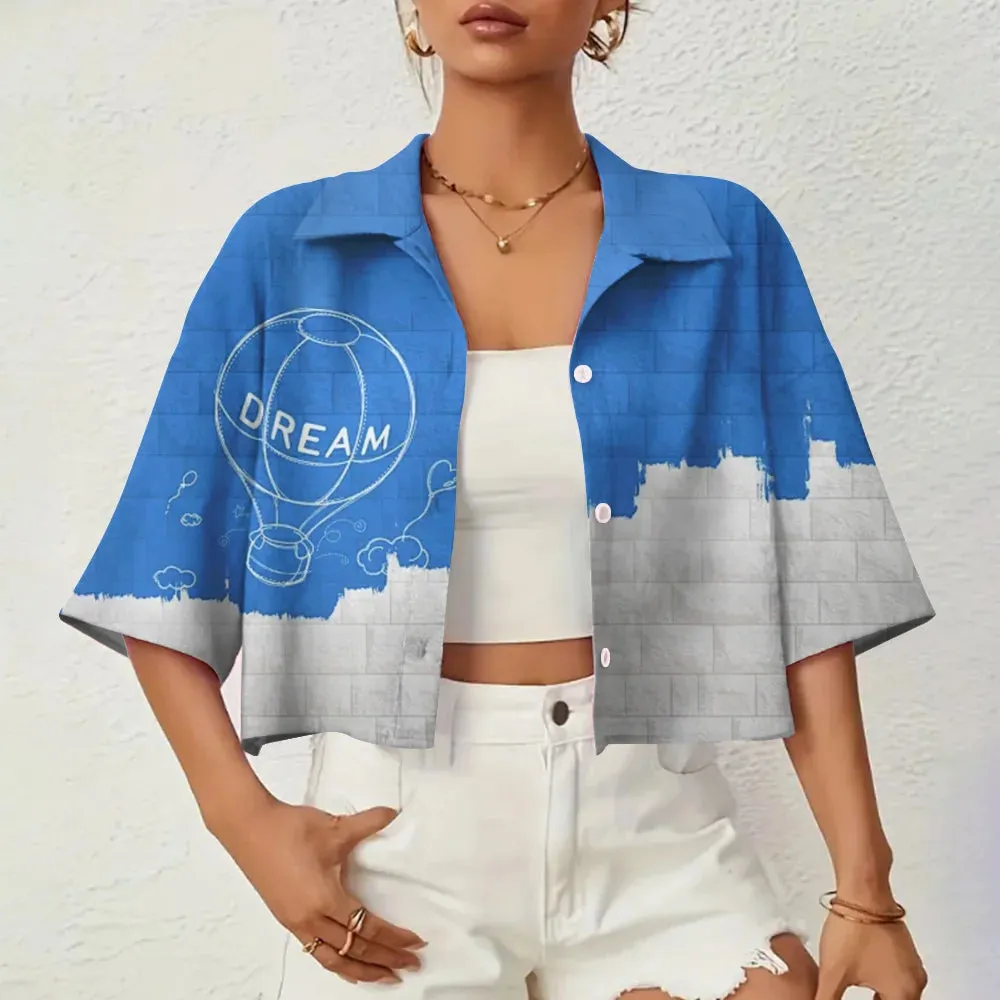 Marielle - Elegant 3D Printed Summer Shirt for Women